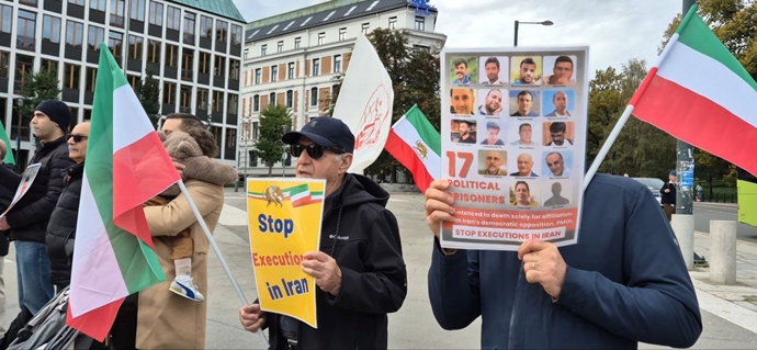 اسلو - آکسیون ایرانیان آزاده همزمان با روز جهانی علیه اعدام دومین روز - ۱۹مهر