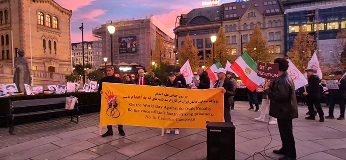 اسلو - آکسیون ایرانیان آزاده همزمان با روز جهانی علیه مجازات اعدام - ۱۹مهر
