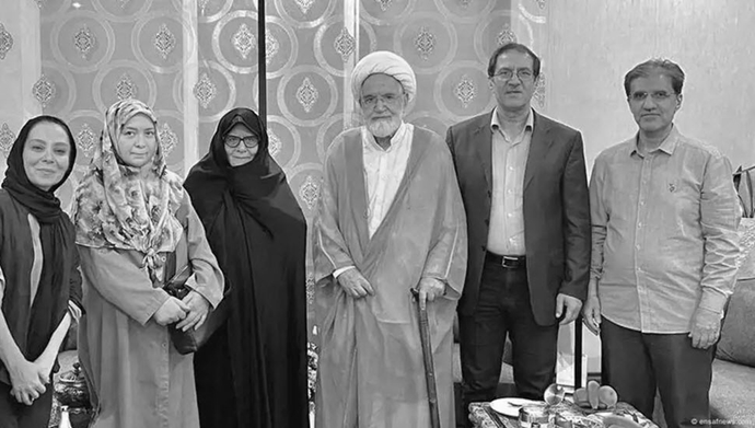 دیدار کروبی با فرزندان موسوی