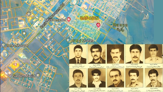 رزمندگان مجاهد خلق که در پشت‌آشان به‌شهادت رسیدند