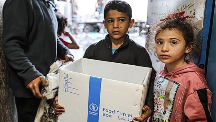 توزیع غذا در غزه