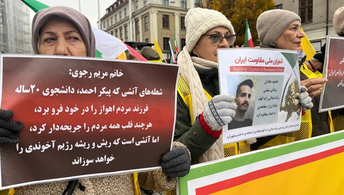 یوتوبوری - آکسیون ایرانیان آزاده در حمایت از قیام آبان ۹۸