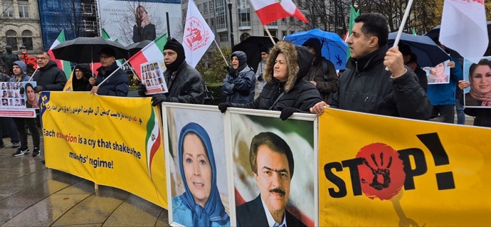 اسلو - آکسیون در همبستگی با قیام سراسری مردم ایران توسط ایرانیان آزاده - ۱۰آبان