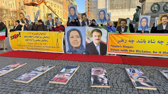 استکهلم - تظاهرات ایرانیان آزاده علیه موج اعدامها در ایران - ۸آذر استکهلم - تظاهرات ایرانیان آزاده علیه موج اعدامها در ایران - ۸آذر