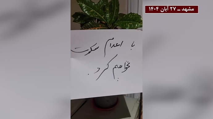 فعالیت‌های جوانان و خانواده‌های زندانیان سیاسی همزمان با کارزار «سه‌شنبه‌های نه به اعدام» در هفته نودو پنجم