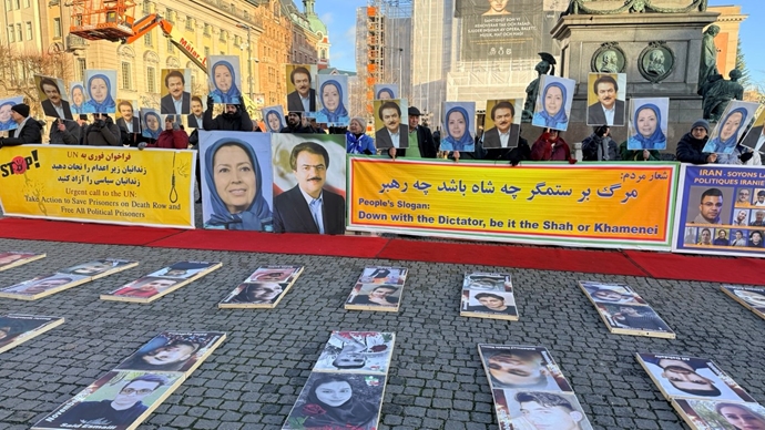 استکهلم - تظاهرات ایرانیان آزاده علیه موج اعدامها در ایران - ۸آذر استکهلم - تظاهرات ایرانیان آزاده علیه موج اعدامها در ایران - ۸آذر