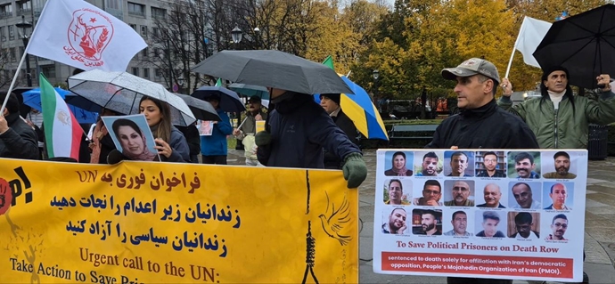 اسلو - آکسیون در همبستگی با قیام سراسری مردم ایران توسط ایرانیان آزاده - ۱۰آبان