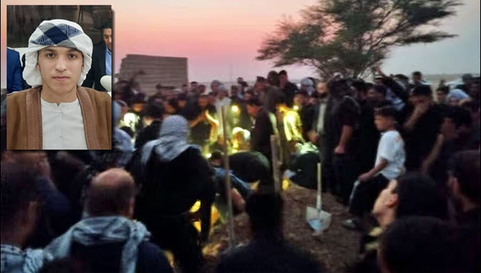 خاکسپاری شبانه احمد بالدی با تدابیر امنیتی