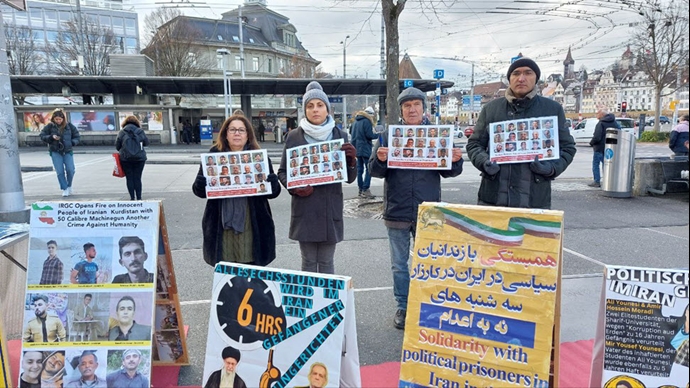 لوسرن سوئیس - آکسیون ایرانیان آزاده در حمایت از کارزار سه‌شنبه‌های نه به اعدام 