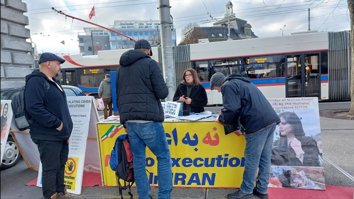 لوسرن سوئیس - آکسیون ایرانیان آزاده در حمایت از کارزار سه‌شنبه‌های نه به اعدام - ۲۷آبان