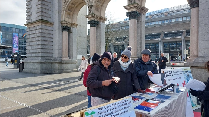 لوسرن سوئیس - آکسیون ایرانیان آزاده در حمایت از کارزار سه‌شنبه‌های نه به اعدام - ۲۷آبان