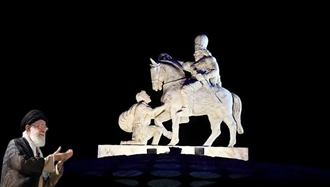 دخیل بستن ولی‌فقیه ارتجاع به مجسمه شابور ساسانی