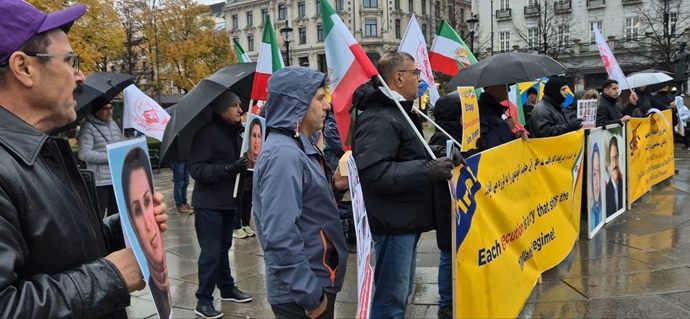 اسلو - آکسیون در همبستگی با قیام سراسری مردم ایران توسط ایرانیان آزاده - ۱۰آبان