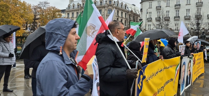 اسلو - آکسیون در همبستگی با قیام سراسری مردم ایران توسط ایرانیان آزاده - ۱۰آبان