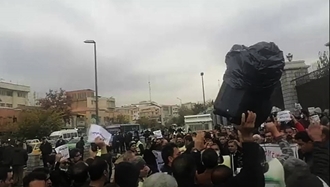 تجمع اعتراضی هزاران نیروی شرکتی و... مقابل مجلس ارتجاع