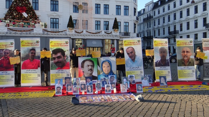 کپنهاگ - آکسیون ایرانیان آزاده در صدمین هفته نه به اعدام - ۲دی ۱۴۰۴