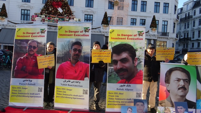 کپنهاگ - آکسیون ایرانیان آزاده در صدمین هفته نه به اعدام - ۲دی ۱۴۰۴