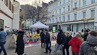 هایدلبرگ - آکسیون هواداران مجاهدین خلق و نمایشگاه عکس شهیدان 