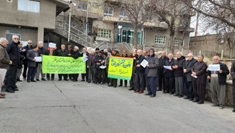 کردستان - تجمع اعتراضی بازنشستگان مخابرات 