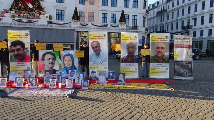 کپنهاگ - آکسیون ایرانیان آزاده در صدمین هفته نه به اعدام - ۲دی ۱۴۰۴