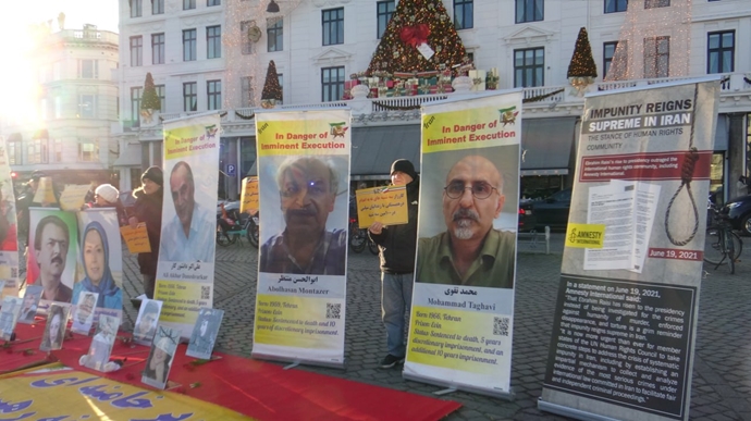 کپنهاگ - آکسیون ایرانیان آزاده در صدمین هفته نه به اعدام - ۲دی ۱۴۰۴