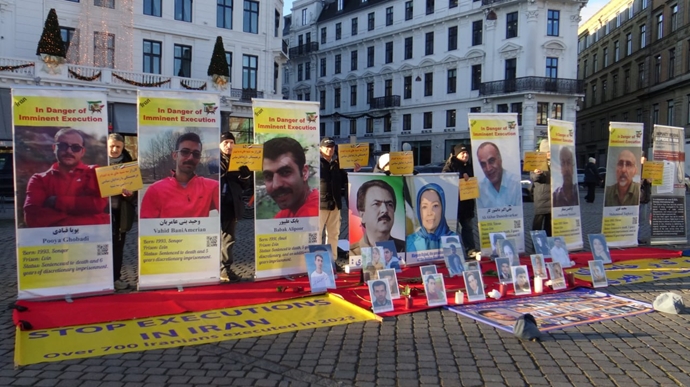 کپنهاگ - آکسیون ایرانیان آزاده در صدمین هفته نه به اعدام - ۲دی ۱۴۰۴