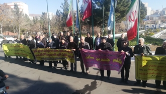 آذربایجان شرقی - تجمع اعتراضی بازنشستگان مخابرات 