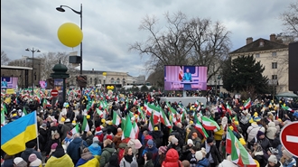 تظاهرات در سالگرد انقلاب ضدسلطنتی مردم ایران - پاریس ۲۰ بهمن ۱۴۰۳