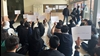 تهران - اعتراض دانشجویان خواجه نصیر در اقدام به محکومیت بسته شدن در پارکینگ پردیس رضایینژاد - سهشنبه ۲۱ اسفند ۱۴۰۳