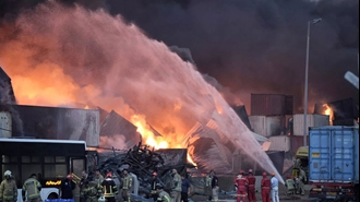 انفجار گسترده در بندرعباس