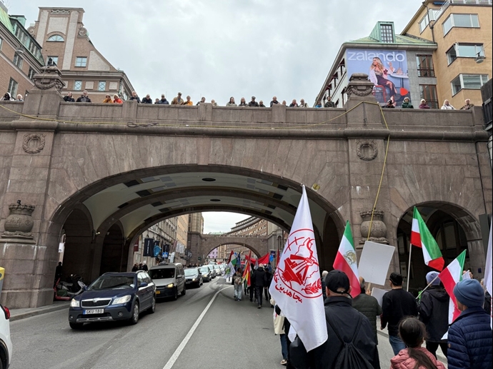 استکهلم - تظاهرات ایرانیان آزاده در همبستگی با روز جهانی کارگر - ۱۱اردیبهشت