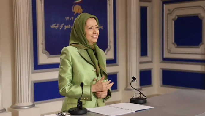 خانم مریم رجوی رئیس‌جمهور برگزیده مقاومت ایران