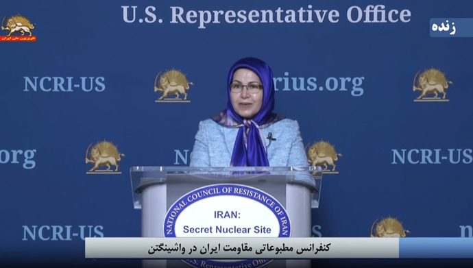 سونا صمصامی - کنفرانس مطبوعاتی مقاومت ایران در واشنگتن
