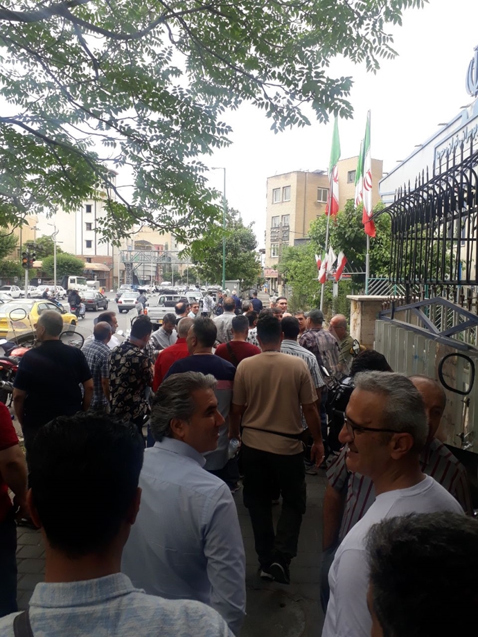 تهران - تجمع اعتراضی کارکنان بازنشسته شرکت واحد (۴۰۳) – ۴ خرداد ۱۴۰۳