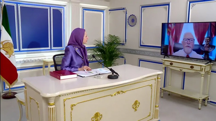 گفتگوی مریم رجوی با رندی وبر نماینده کنگره آمریکا