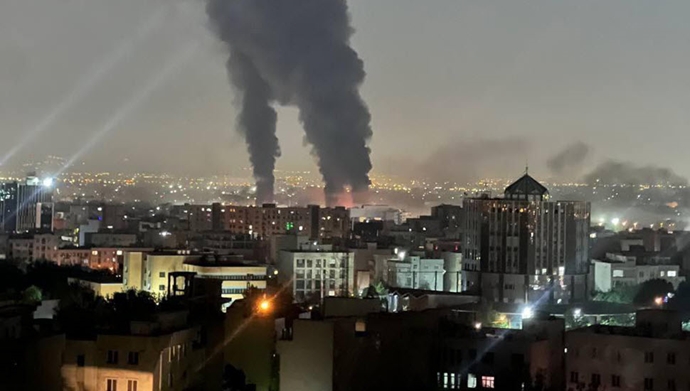 تصویری از حمله به فرودگاه مهرآباد در تهران