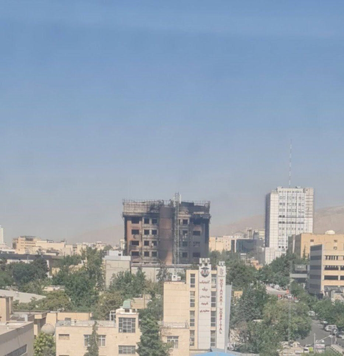 ساختمان پلیس فتا بمباران و به‌شدت آسیب دید