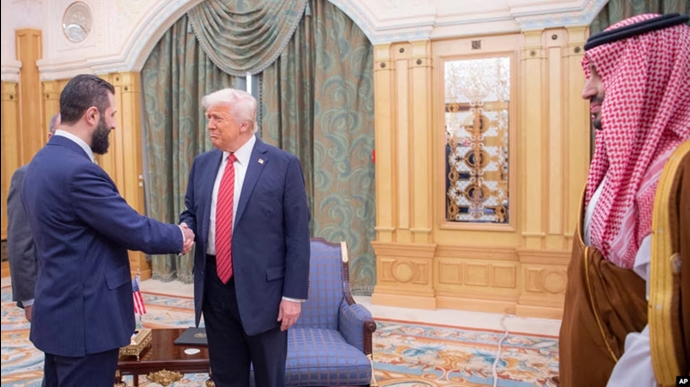 ملاقات دونالد ترامپ و احمد الشرع در عربستان، خرداد ۱۴۰۴