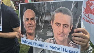 اسلو - آکسیون ایرانیان آزاده در اعتراض به اعدام جنایتکارانه بهروز احسانی و مهدی حسنی