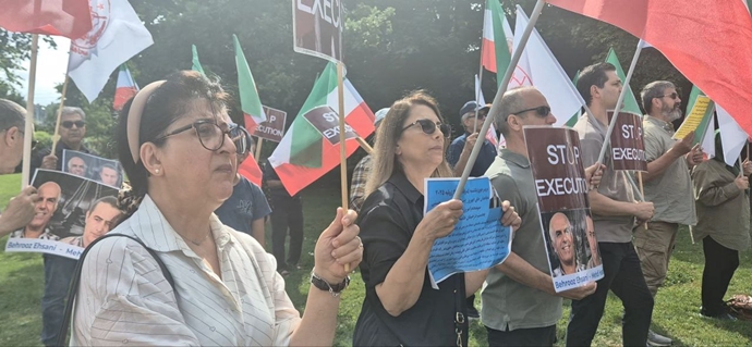 اسلو - آکسیون ایرانیان آزاده در اعتراض به اعدام جنایتکارانه بهروز احسانی و مهدی حسنی - ۵مرداد ماه