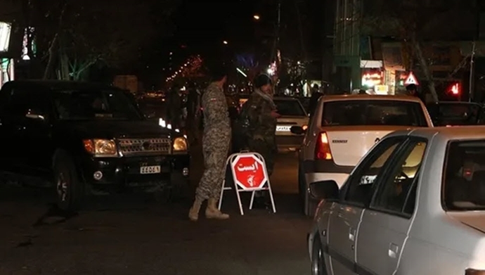 تصویری از ایست و بازرسی پاسداران