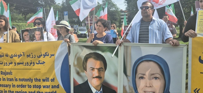 اسلو - آکسیون ایرانیان آزاده در اعتراض به اعدام جنایتکارانه بهروز احسانی و مهدی حسنی - ۵مرداد ماه