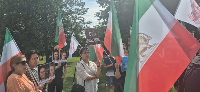 اسلو - آکسیون ایرانیان آزاده در اعتراض به اعدام جنایتکارانه بهروز احسانی و مهدی حسنی - ۵مرداد ماه