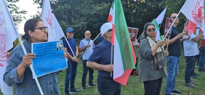 اسلو - دومین روز تظاهرات ایرانیان آزاده در اعتراض به اعدام جنایتکارانه مجاهدان خلق بهروز احسانی و مهدی حسنی - ۵مرداد ۱۴۰۴