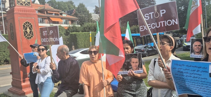 اسلو - آکسیون ایرانیان آزاده در اعتراض به اعدام جنایتکارانه بهروز احسانی و مهدی حسنی - ۵مرداد ماه