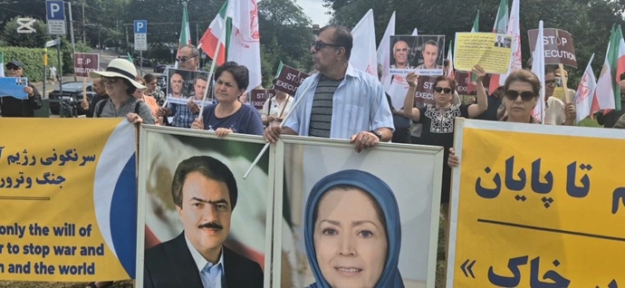 اسلو - آکسیون ایرانیان آزاده در اعتراض به اعدام جنایتکارانه بهروز احسانی و مهدی حسنی - ۵مرداد ماه