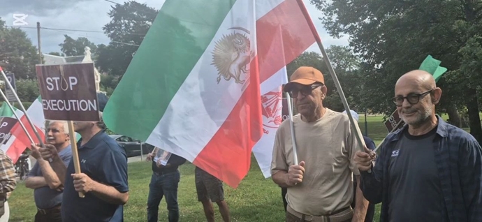 اسلو - آکسیون ایرانیان آزاده در اعتراض به اعدام جنایتکارانه بهروز احسانی و مهدی حسنی - ۵مرداد ماه