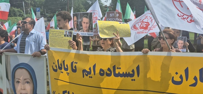 اسلو - آکسیون ایرانیان آزاده در اعتراض به اعدام جنایتکارانه بهروز احسانی و مهدی حسنی - ۵مرداد ماه