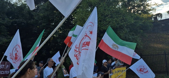 اسلو - دومین روز تظاهرات ایرانیان آزاده در اعتراض به اعدام جنایتکارانه مجاهدان خلق بهروز احسانی و مهدی حسنی - ۵مرداد ۱۴۰۴