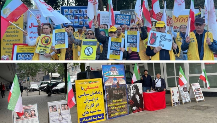 هامبورگ و سیدنی تظاهرات و برگزاری میز کتاب و نمایشگاه تصاویر شهیدان